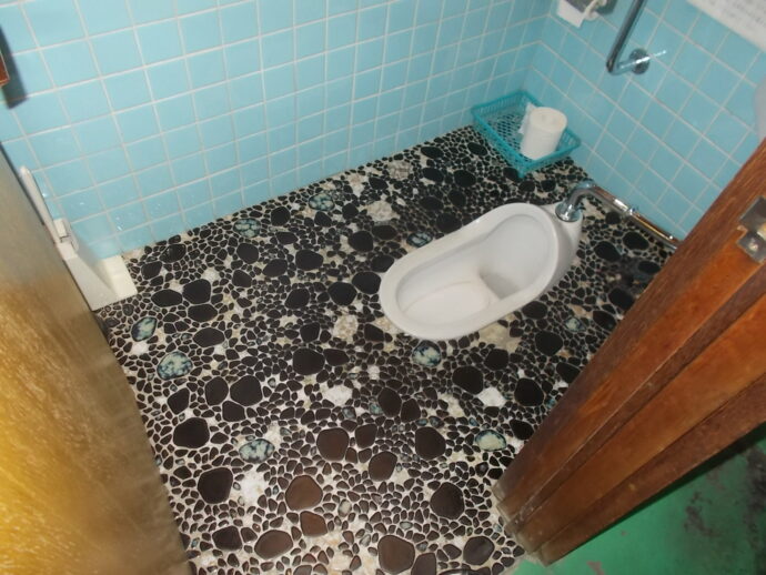 解体工事前のトイレ内部の様子（内装解体前）